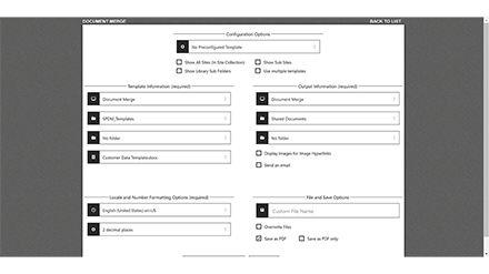 SharePoint Document Merge